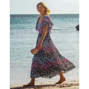 Anthropologie Clementina Eyelet Maxi Dress Women’s Sz. XS thumbnail 3