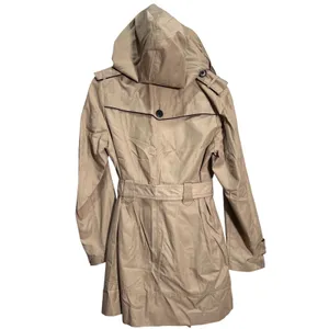 Jones New York Sport Trench Coat Removable Hood Beige Large NWT Fall Winter thumbnail 5