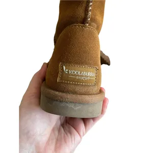 Koolaburra by UGG Women's Brown Suede Sheepskin Lined Faux Fur Koola Tall Boots thumbnail 2