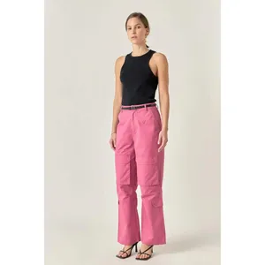 English factory high rise wide leg cargo‎ pants Size Medium thumbnail 5