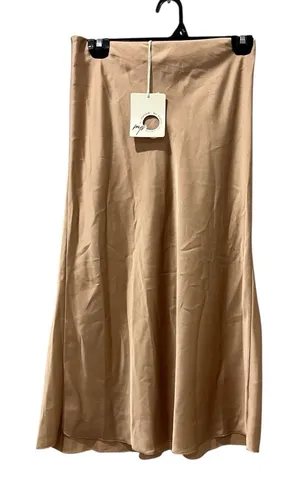 New‎ Collection Skirt MIDI Size Medium Peach Tan Cocktail Party NEW thumbnail 1