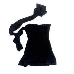 Oh Polly Anastasia‎ Corset Draped Halterneck Satin Mini Dress in Black Sz 10 NWT thumbnail 9