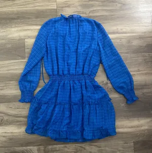 Nsr Long Sleeve Blue Dress thumbnail 4