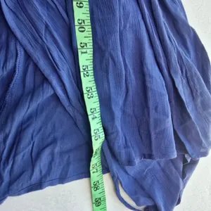 Lulus NWT 26Y Heart‎ of Marigold Denim Blue Wrap Maxi Dress R665971 Size Medium thumbnail 12