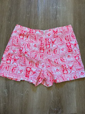 Lilly Pulitzer Alicent Mini Skort Mizner Red Seaside Harbor thumbnail 2