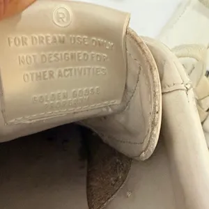 Golden Goose PureStar Low Top Sneakers White Leather Glitter Heel Size 38 US 8 thumbnail 14