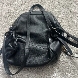 Michael Kors Black Leather Backpack thumbnail 12