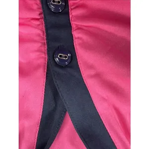 Greg Norman ML75 Play Dry Golf Polo Women Small Bright Pink Navy Ruched NWT thumbnail 5
