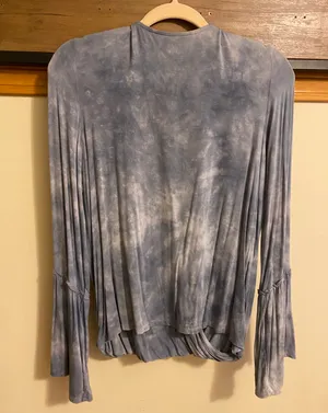American Eagle Outfitters Soft & Sexy Light Blue Long Sleeve Top thumbnail 4
