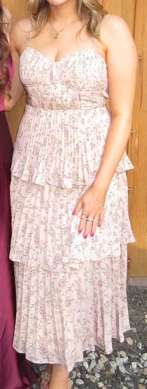 Lulus Midi Dress Floral thumbnail 1