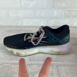 Brooks Glycerin 20 Sneakers Shoe Women 10 Navy Blue Running Athletic 1203691B499 thumbnail 11