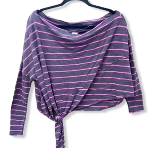 Free People Love Lane‎ Striped One Shoulder Top thumbnail 1