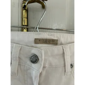 Burberry Brit Windsor Bootcut Flare White Y2K Jeans thumbnail 4
