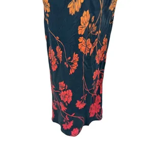 Anthropologie Conditions Apply Floral Maxi Slip‎ Dress XS Tropical Ombre Resort thumbnail 9
