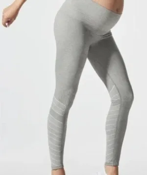Blanqi Womens Belly Support Leggings Size Small Casual Comfort Maternity Gray thumbnail 1