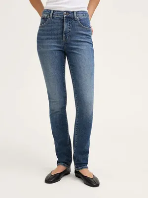 Madewell The‎ Pencil Jean Super Stretch Denim High Rise Concho Wash NWT Size 24 thumbnail 8