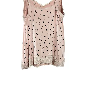 Y2K Lane Bryant Lace Cami Pink Polka Dot Tank Plus 14/16‎ Coquette Soft Girl Top thumbnail 5