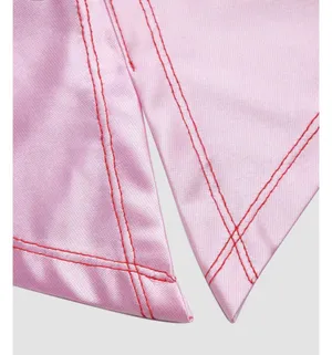 NWT Irregular backless crop top Pink Size M thumbnail 6