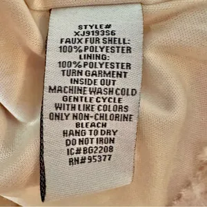 Sanctuary Sami Faux Fur Cream Cropped Full Zip Up Jacket thumbnail 7
