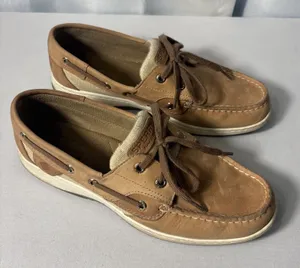 Sperry Women Top-Sider BLUEFISH SPARKLE (Linen Gold) Boat Shoes STS84436‎ Sz 8.5 thumbnail 1