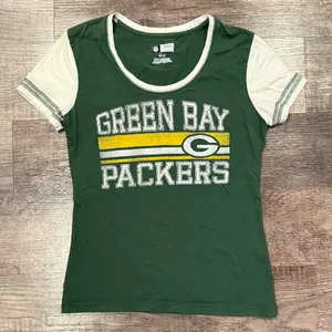 Green Bay Packers NFL Football Sports Team Women’s Short Sleeve Tee Size Small thumbnail 1