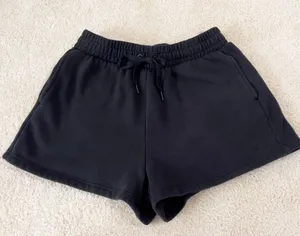 Victoria’s Secret Black Fleece Shorts! thumbnail 1