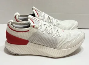 Women’s Allbirds Tree Glider Sneakers Blizzard & Bold Red Size 8.5 Athletic thumbnail 1