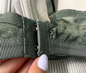 Lace Green and Tan Bra with Rose Gold clasps thumbnail 5