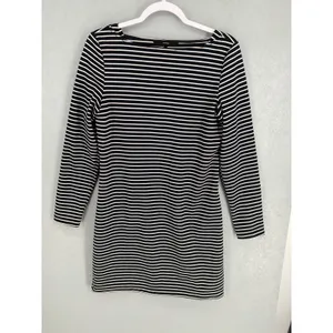 Vero Moda Women Dress VMTAILOR LS ABK Striped Long Sleeve Black White Size 36 thumbnail 2