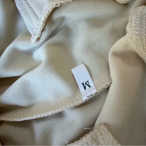Women's Pull On Cream Colored Pant Size Medium #260636 thumbnail 5