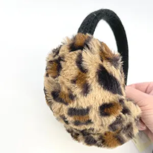 Hat Attack Womens Faux Fur Leopard Earmuffs One Size Mob Wife Winter Accessory thumbnail 3