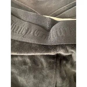 Juicy Couture Black Velour Sleep Shorts Rhinestone Logo Lounge Shorts Size M thumbnail 6