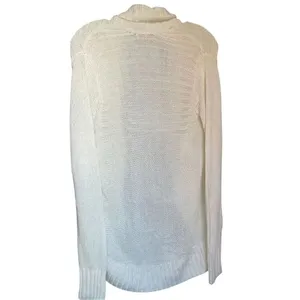 Lilly Pulitzer Cream Front Clasp Open Front Cardigan Sweater M thumbnail 3