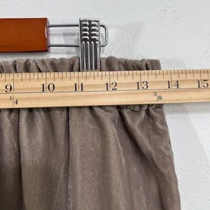 Gap Pants Women 4 Gray Velvet‎ Velour Wide Leg Pants Pockets Mid Rise Classic thumbnail 8