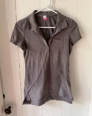 No Boundaries Gray Polo Shirt size small thumbnail 1