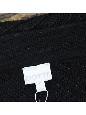 NWT Dotti Womens Crochet Side-Tie Cover-up Maxi Skirt 85273 Black L thumbnail 7