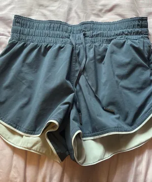 lululemon athletica Slate Blue Double-Layer Running Shorts thumbnail 1