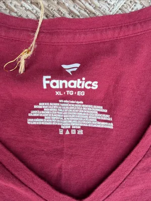 Fanatics Washington Football Women's V-Neck T-Shirt - Burgundy thumbnail 2