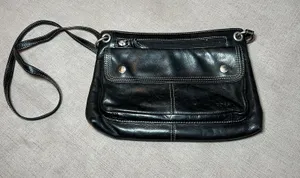Fossil Crossbody Bag Womens Leather Organizer Purse Adjustable Strap Multiple Po thumbnail 1