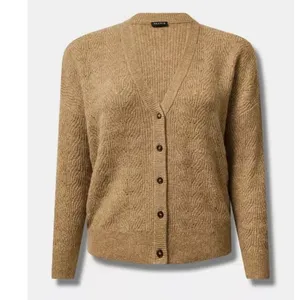 NWT Torrid Beige Vegan Cashmere Button Up Cardigan Sweater‎ Size 1X thumbnail 5