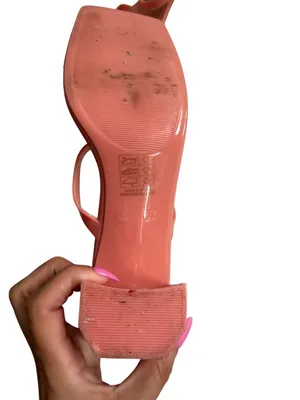 JEFFREY CAMPBELL Peach Jelly Sandals Heels Size 8 thumbnail 4