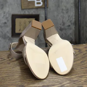 Calvin Klein Womens Vintage Strap Block Heels Sand Brown / Mink 6M thumbnail 5