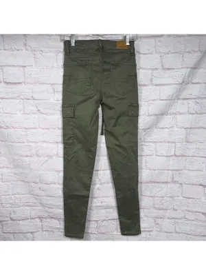 American Eagle Women’s Hi-Rise Jegging Cargo Pants Size 0 Regular Olive Green thumbnail 6