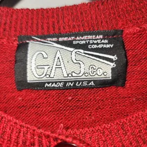 Vintage Red Knit Cardigan Top Set Long Sleeve Button Up Sweater Size S‎ thumbnail 4