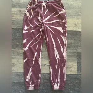 NWT 525 America X Revolve Dip Dyed Tie dye Print Joggers pants womens size Large thumbnail 2