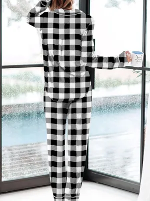 Aamikast Women's Pajama Sets Long Sleeve Button Down Sleepwear Nightwear Soft Pj thumbnail 4