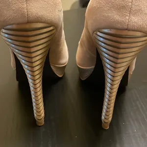 Rachel Roy Suede Platform Heels - Women 8 - Tan thumbnail 7