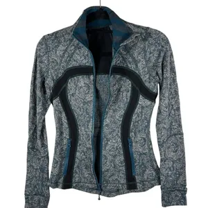 lululemon athletica Define Jacket Brushed‎ Herringbone Gray Blue Alberta size 6 thumbnail 3