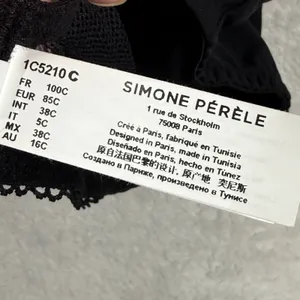 Simone Perele Olympie 3D Soft Cup Bra Black Lace Trim 38C 1C5210 New thumbnail 5