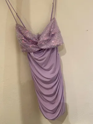 Lucy in the sky purple bodycon dress thumbnail 3